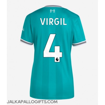 Liverpool Virgil van Dijk #4 Kolmaspaita Naiset 2025-26 Lyhythihainen Liverpool Virgil van Dijk #4 Kolmaspaita Naiset 2025-26 Lyhythihainen